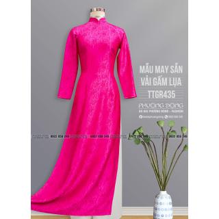 Áo Dài Truyền Thống Gấm Lụa TTGR435